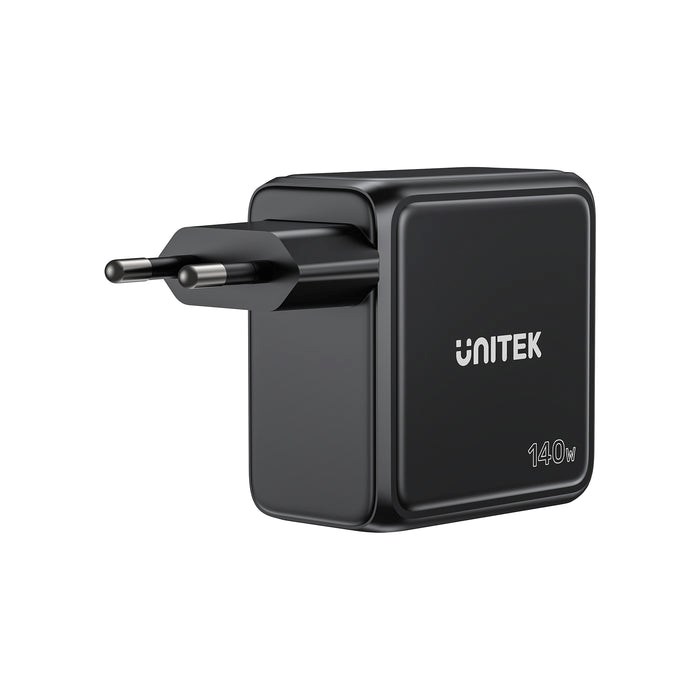 UNITEK GAN CHARGER WITH DISPLAY, 140W, 3xUSB-C P1132ABK01-EU Black