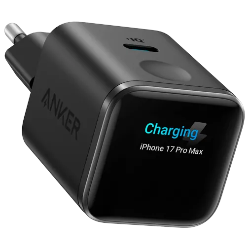 Anker Nano USB-C Fast Charger 45W with Display Black