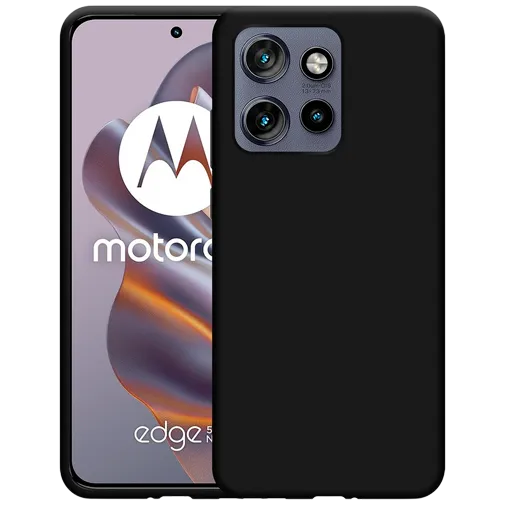 Just in Case TPU Back Cover Black Motorola Edge 50 Neo