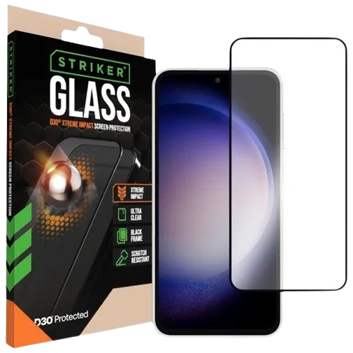 Striker D3O Tempered Glass Edge To Edge Screen Protector Samsung Galaxy A54 5G/S23 FE 5G