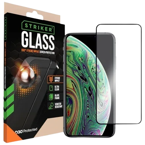 Striker D3O Tempered Glass Edge To Edge Screen Protector Apple iPhone 15 Pro