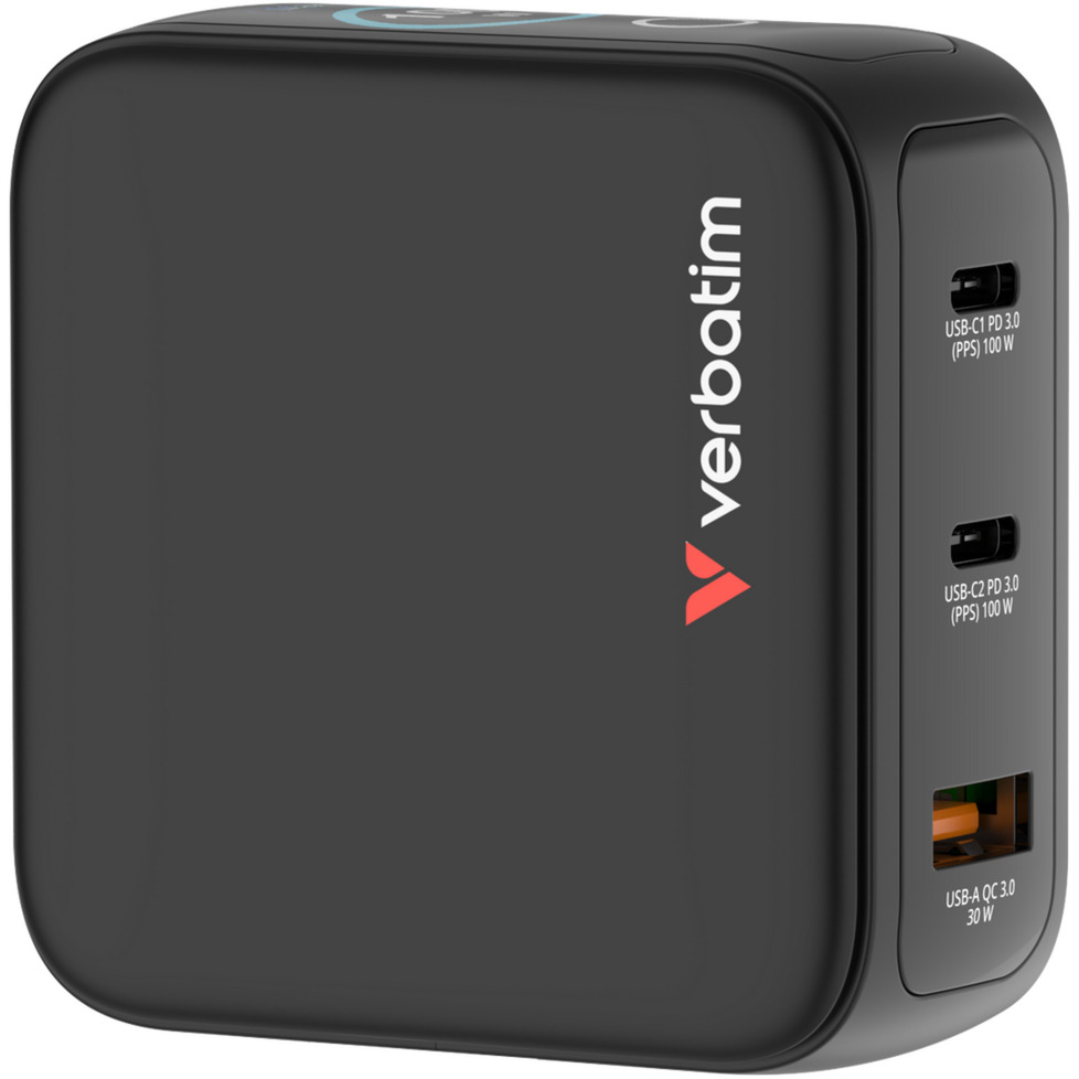 Verbatim Mini GaN with display Charger 30239