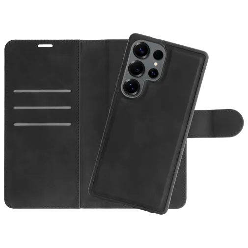 Just in Case Detachable Pu-Leather Book Case Black Samsung Galaxy S25 Ultra