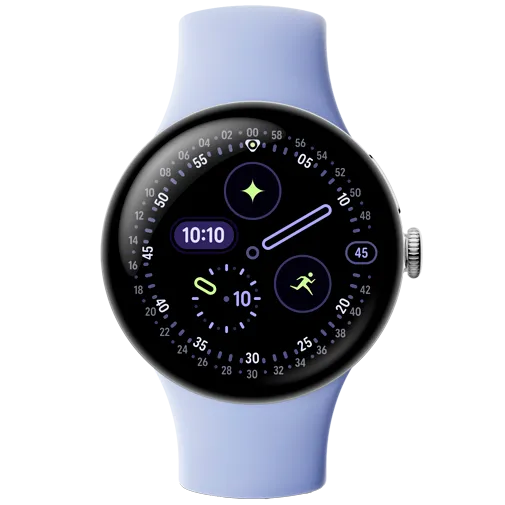 Google Pixel Watch 4 41mm Silver (Purple Strap)