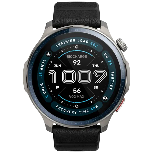 Amazfit Balance 2 Silver (Black Silicone Strap)