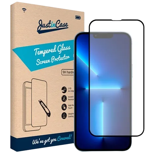 Just in Case Tempered Glass Edge To Edge Screenprotector Apple iPhone 13 Pro Max