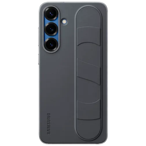 Samsung Standing Grip Silicone Back Cover Black Samsung Galaxy S25+