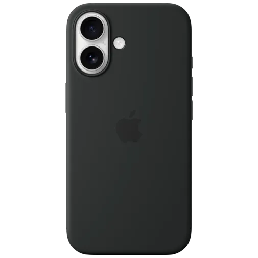 Apple Silicone Back Cover Black MagSafe Apple iPhone 16