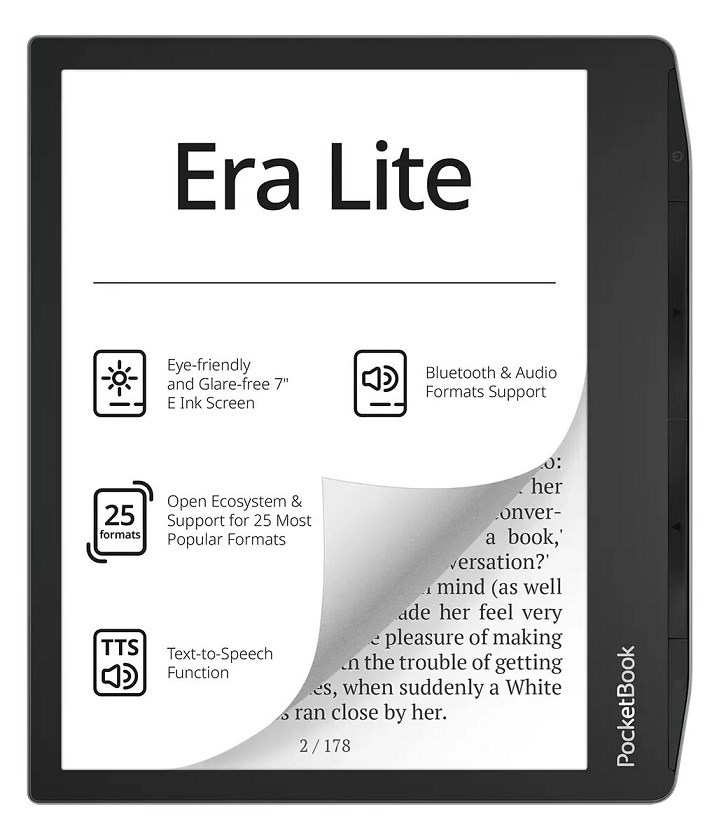 PocketBook Era Lite 710 7" 16GB Wi-Fi E-book Reader – Stone Green PB710-9-WW 7 in 1680x1264 16 GB