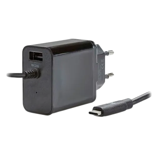 Mobilize Dual USB USB-C Fast Charger 15W Black