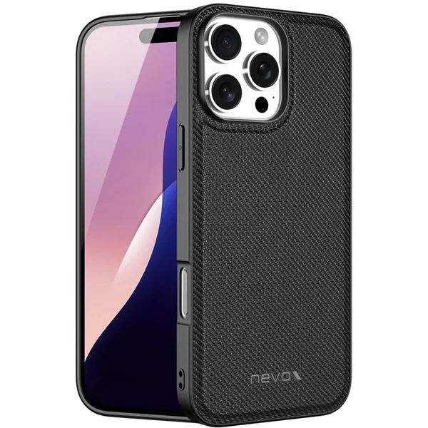 Nevox StyleShell Nylo Phone case Black iPhone 16 Pro Max