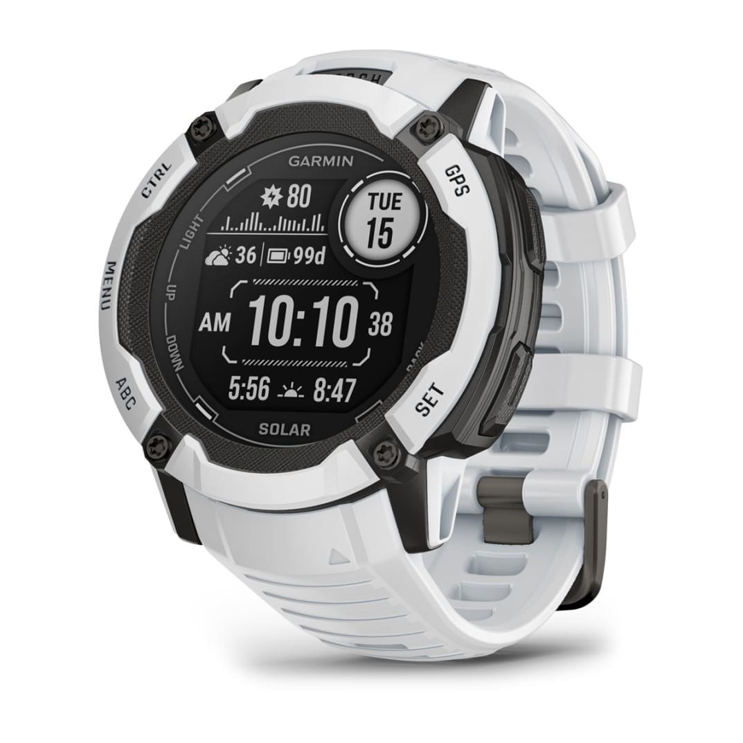 Garmin Instinct 2X Solar 2.79 cm (1.1") MIP 50 mm Digital 176 x 176 pixels Touchscreen White GPS (satellite) 010-02805-04 1.1 in