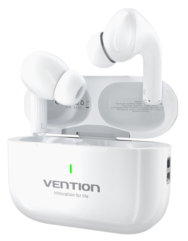 Vention Echo Lite E11 Headset True Wireless Stereo (TWS) Open-ear Calls/Music USB Type-C Bluetooth White
