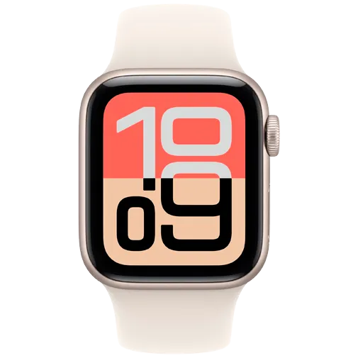 Apple Watch SE 3 40mm Gold (Beige Rubber Strap M/L)