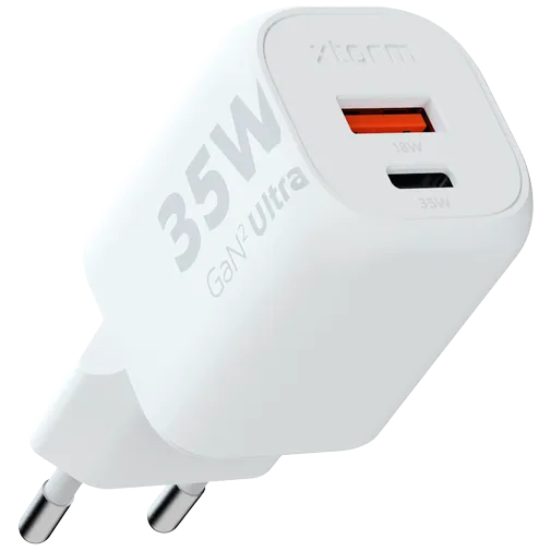 Xtorm Gan2 Ultra USB USB-C Fast Charger 35W White