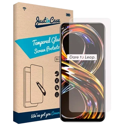 Just in Case Tempered Glass Clear Screenprotector Realme 8i