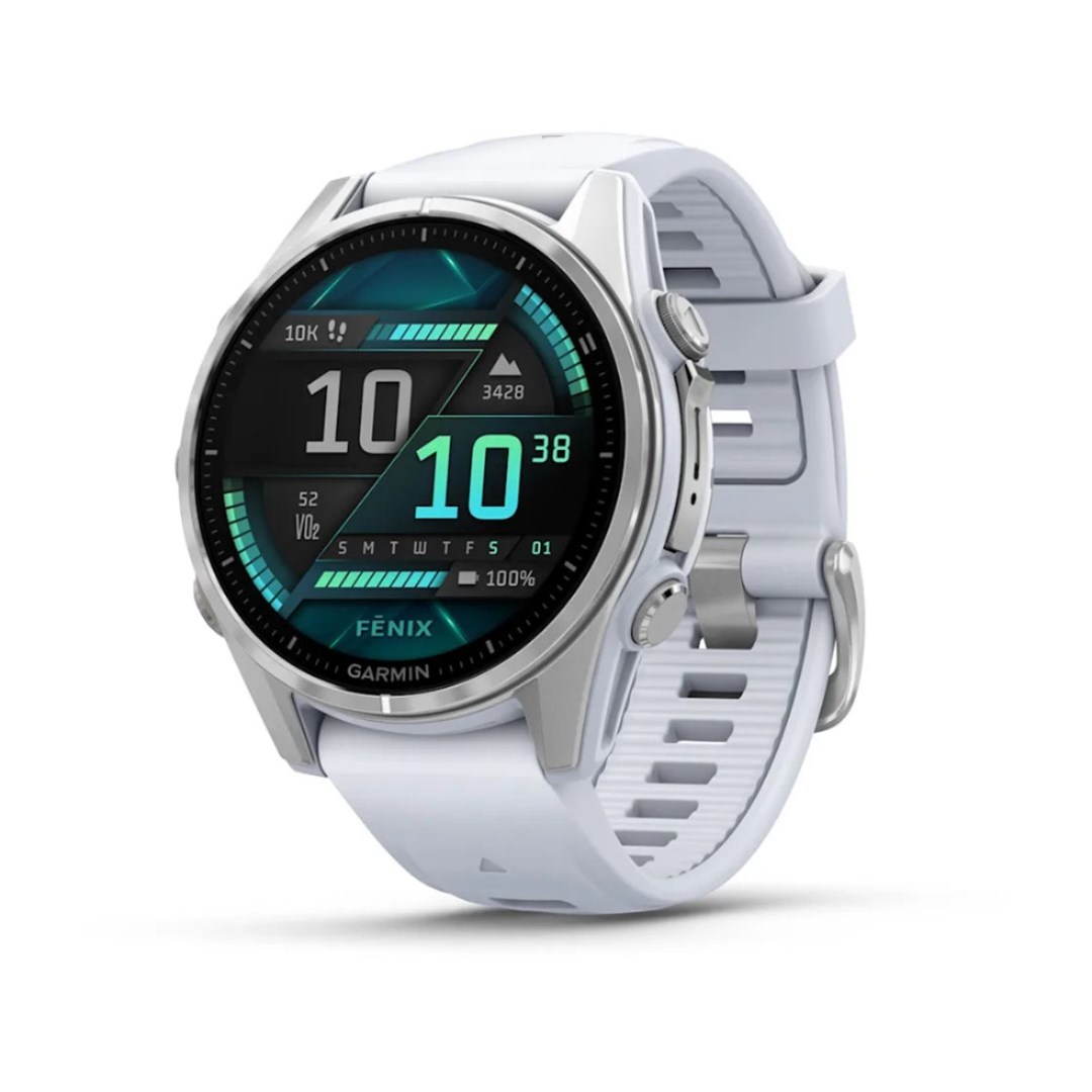 Garmin Fenix 8 3.3 cm (1.3") AMOLED 43 mm Digital 416 x 416 pixels Touchscreen Silver Wi-Fi GPS (satellite) 010-02903-00 1.3 in