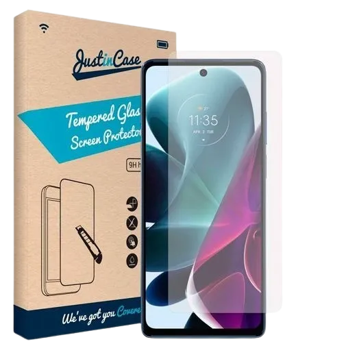 Just in Case Tempered Glass Clear Screenprotector Motorola Moto G200 5G