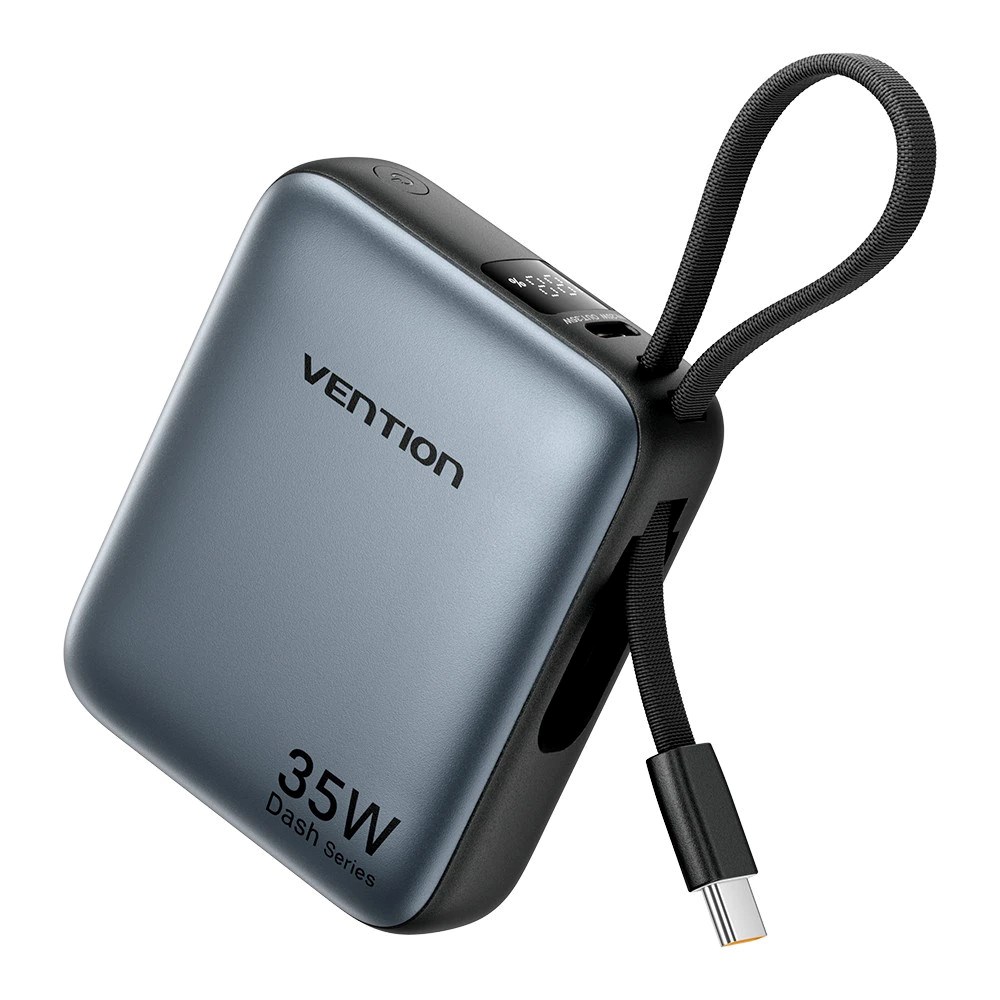 Vention 10000mAh 35W - power bank with USB-C cable (grey) FHEH0