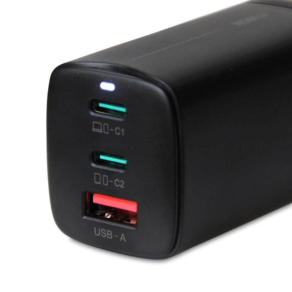 iBOX C-65 Black, GaN 65W universal charger ILUC65B 65 W