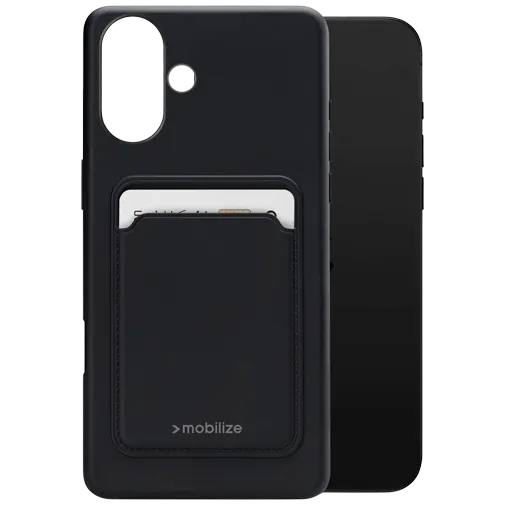 Mobilize Cardcase TPU Back Cover Black Apple iPhone 16
