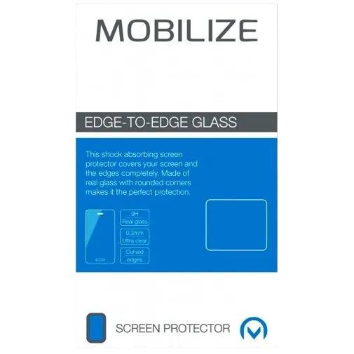 Mobilize Edge-To-Edge Glass Screen Protector Apple iPhone X/XS Black
