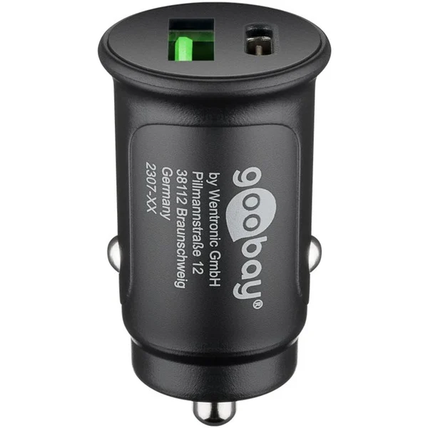 goobay Dual USB car USB-C PD Fast charger 59521