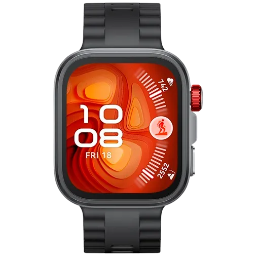 Huawei Watch Fit 4 Pro Grey (Black Rubber Strap)