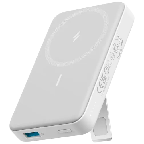 Anker 633 Magnetic Wireless Fast Charger Powerbank 10.000mAh White