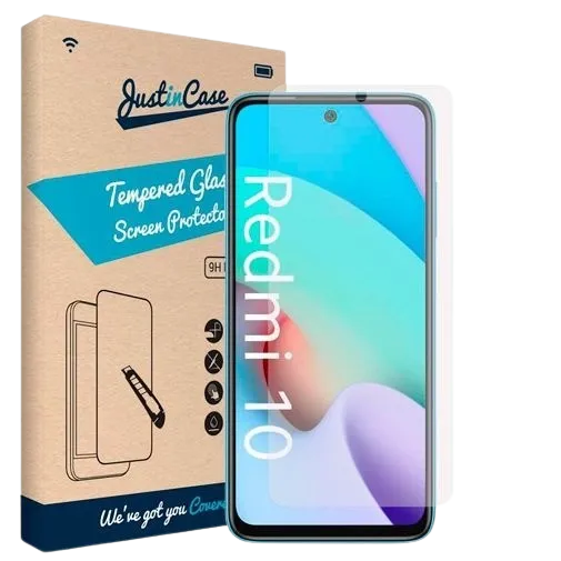 Just in Case Tempered Glass Clear Screenprotector Xiaomi Redmi 10/10 (2022)