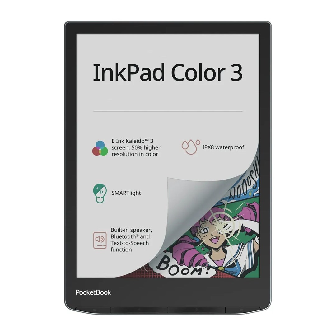 PocketBook 743 InkPad Color 3 storme sea PB743K3-1-WW Black, Silver 7.8 in 1404x1872 32 GB