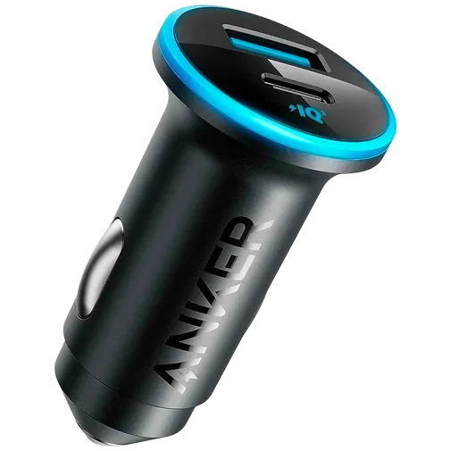 Anker 323 Dual USB USB-C Car Charger 52W Black