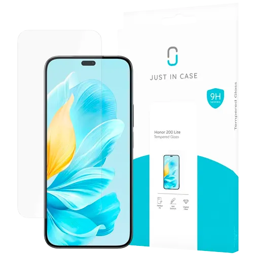 Just in Case Tempered Glass Clear Screen Protector Honor 200 Lite