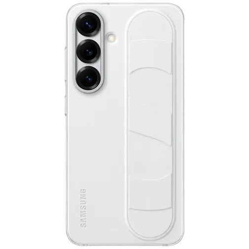 Samsung Standing Grip Silicone Back Cover White Samsung Galaxy S25