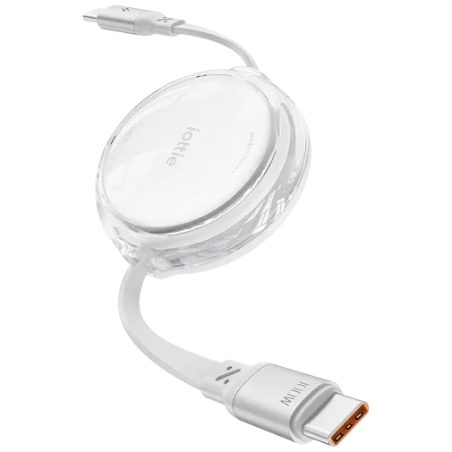 iOttie Extendable USB-C To USB-C Cable 100W White 2-Pack