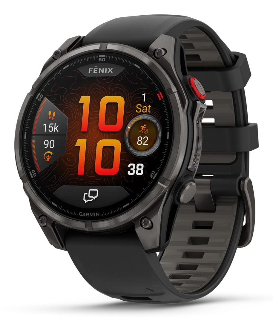 Garmin fēnix 8 Pro 3.56 cm (1.4") AMOLED 47 mm Digital 454 x 454 pixels Touchscreen Grey Wi-Fi GPS (satellite) 010-03198-01 1.4 in