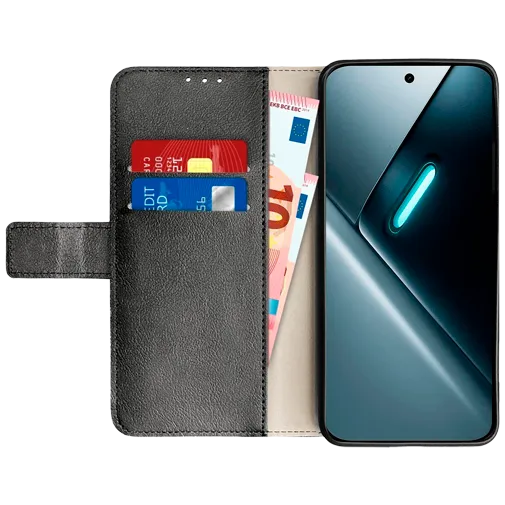 Just in Case PU-Leather Book Case Black POCO X8 Pro