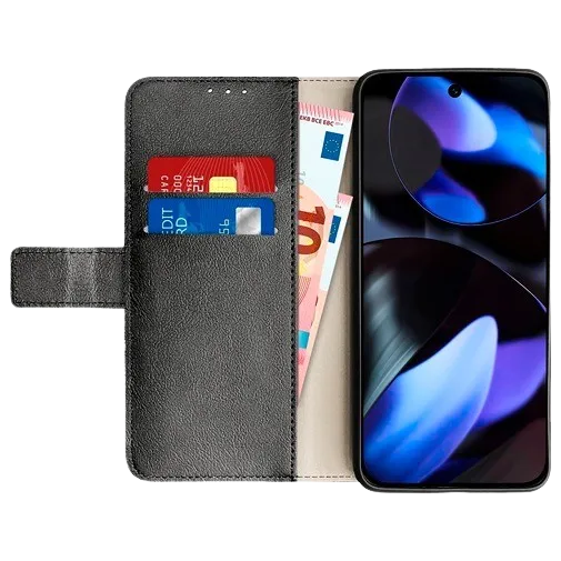 Just in Case Pu-Leather Book Case Black Google Pixel 9a