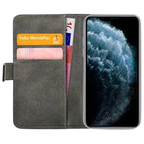 Mobilize Pu-Leather Book Case Black Apple iPhone 11 Pro Max