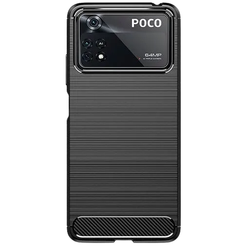 Just in Case Rugged TPU Back Cover Black Poco X4 Pro