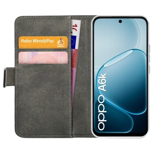 Mobilize PU-Leather Book Case Black OPPO A6k