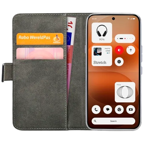 Mobilize PU-Leather Book Case Black Nothing Phone (4a) Pro