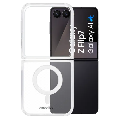 Mobilize PC Back Cover Transparent Magnetic Samsung Galaxy Z Flip 7
