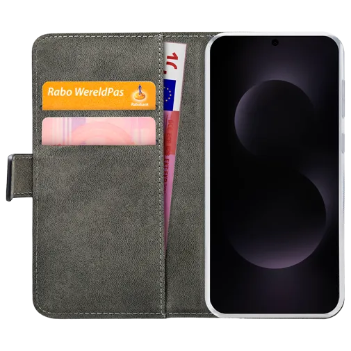Mobilize PU-Leather Book Case Black Samsung Galaxy S25 Edge