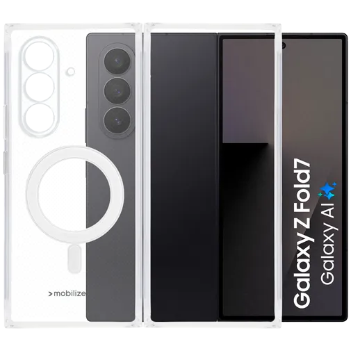 Mobilize PC Back Cover Transparent Magnetic Samsung Galaxy Z Fold 7