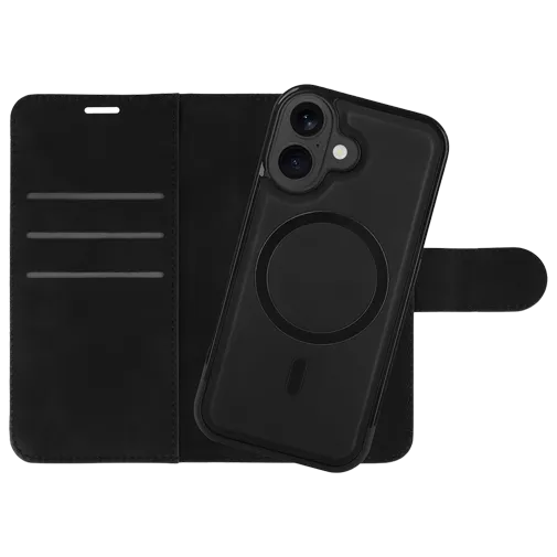 Just in Case Detachable PU-Leather Book Case Black Apple iPhone 17
