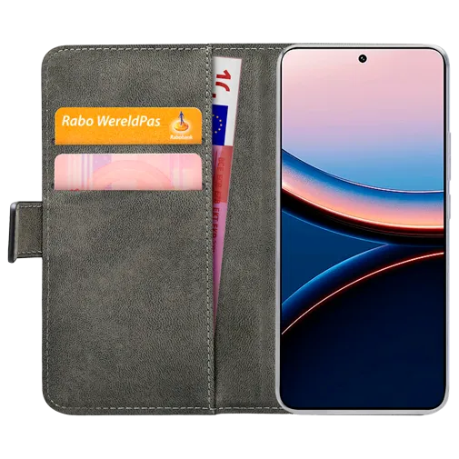 Mobilize Pu-Leather Book Case Black Poco F7 Ultra
