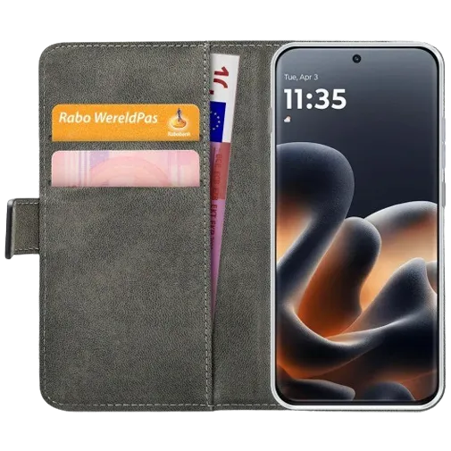 Mobilize PU-Leather Book Case Black Motorola Edge 70 Pro