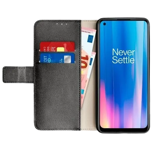 Just in Case PU Leather Book Case Black OnePlus Nord CE 2