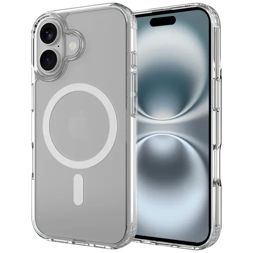 Just in Case Military Grade Plastic Back Cover Transparent Magnetic Apple iPhone 17